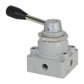 Manually Operated Valve: 0.25" NPT Outlet, Rotary Lever, Lever & Manual Actuated