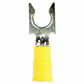 Fork Terminal Lockng #6 Stud Yellow PK25