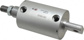 Double Acting Rodless Air Cylinder: 3" Bore, 2" Stroke, 200 psi Max, 3/8 NPTF Port