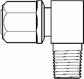 Compression Tube Male Elbow: 1/8" Thread, 3/8" Tube OD