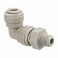 Push-To-Connect Tube Fitting: Male Swivel Elbow, 1/8" Thread, 5/16" OD