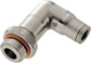 Push-To-Connect Tube to Male & Tube to Male NPT Tube Fitting: Extended Male Elbow, #10-32 Thread, 5/