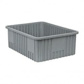 100 Lb Load Capacity Gray Polypropylene Dividable Container