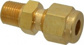 1/4" Tube OD x 1/8 MPT Brass Compression Tube Male Connector
