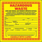 DOT Handling Label Waste 6 Label W PK25